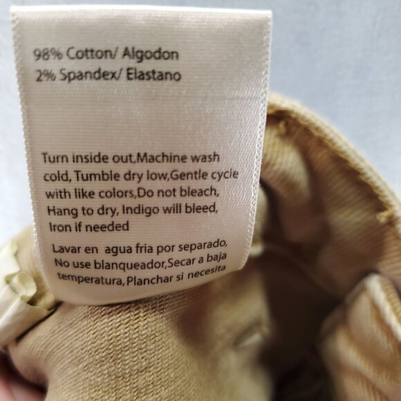 Risen Jeans Womens 13/31 Tan Brown Stretch Denim Flared - Picture 4 of 10